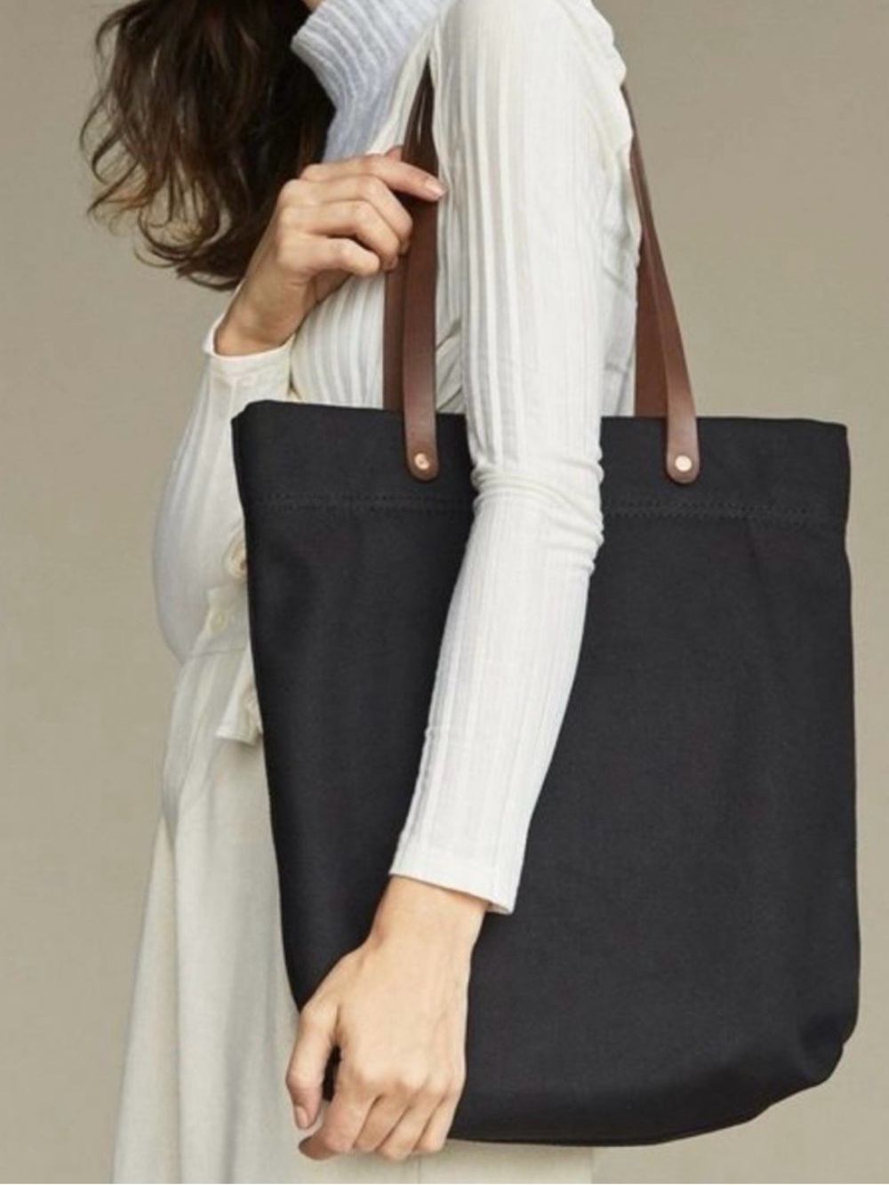 Nisolo Canvas Tote Bag Black GUC